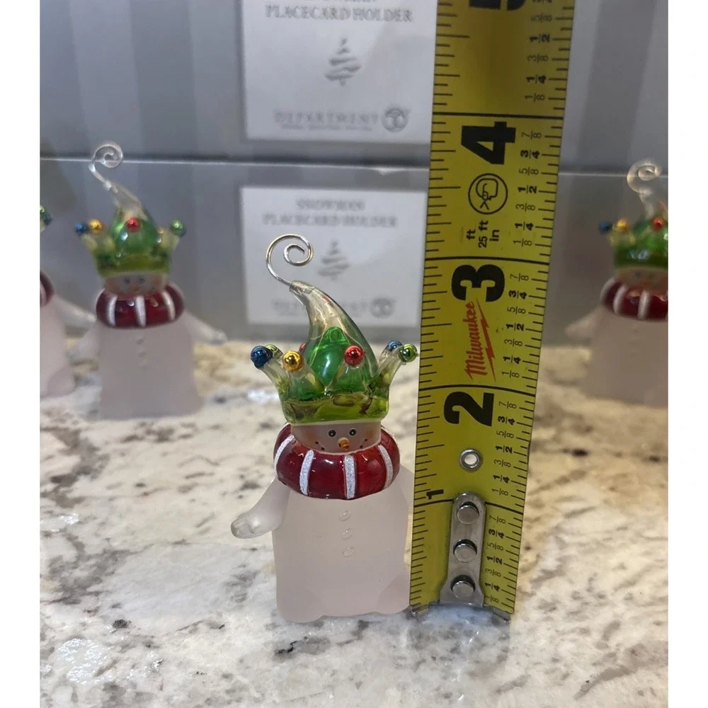 Department 56 Snowman Place Card Holders 12‎ Holiday Table Decor